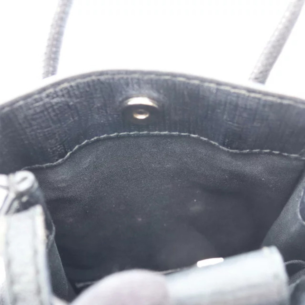 Balenciaga SHOPPING PHONE Shoulder Bag Leather Black - Picture 5 of 9